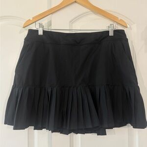 Topgolf Black Pleated Tiered Mini Skort